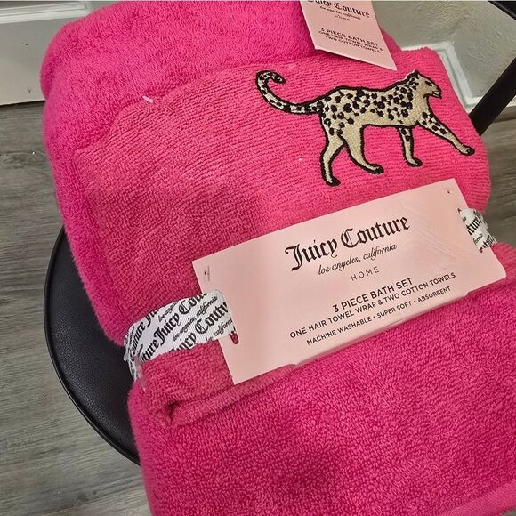 Juicy Couture Home Leopord Print 3-PC Bath Set - Picture 4 of 5